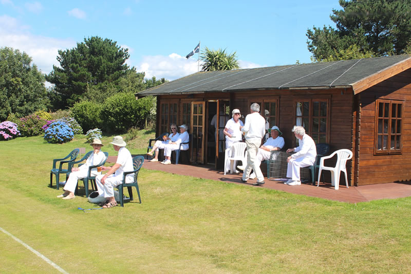 Competitors relaxing at the lunch break